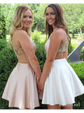 Pink Mini Homecoming Dresses with Pocket Beaded Short Prom Dress ARD1562-SheerGirl