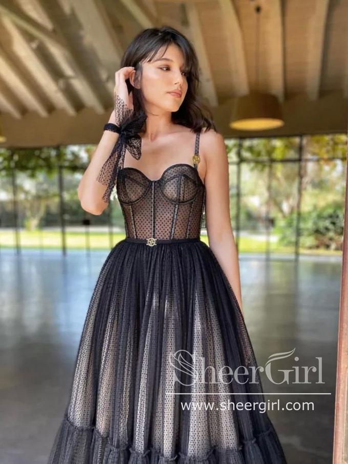 Corset Tulle Dress  Tea length prom dress, Cheap short prom