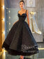 Polka Dots Tulle Tea Length Prom Dresses Corset Bodice Prom Dress ARD2877