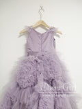 Ruffled Tulle Ball Gown Flower Girl Dress Gorgeous Princess Dress ARD2652-SheerGirl