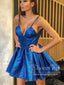 Sarkly A Line Mini Prom Dress V Neck Homecoming Dress ARD2629