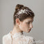 Scattered Crystal Floral Silver Bridal Comb ACC1137