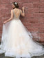 See Through Long Prom Dresses Beaded Backless Prom Dress ARD1864