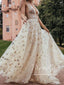 Sequins Star Sparkly Prom Gown A Line Gorgeous Prom Dress ARD2740