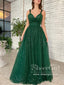Sequins Tulle Ball Gown Party Dress Crystal Straps Floor Length Sparkly Prom Dress ARD2699