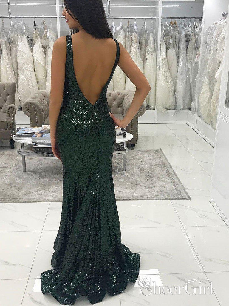 green sequin prom dress Sequins Mermaid 2024 Black Girls Crystal Rhinestone Party Gown statuesque appearance Mermaid Spaghetti Straps Sky Blue