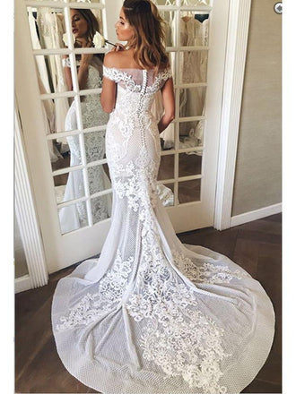 Sexy See Through Vintage Lace Mermaid Wedding Dresses,apd2468-SheerGirl