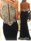 Lesklé štrasové korálkové šaty na ples Mermaid APD1920 