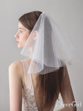 Shoulder Length Ivory Wedding Veils ACC1048-SheerGirl
