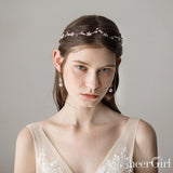 Silver Snow Crystals Headband ACC1101-SheerGirl