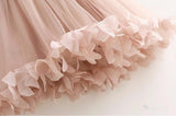 Simple Applique Blush Pink Flower Girl Dresses Ankle Length ARD1313-SheerGirl