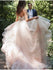 Simple Champagne Tulle Ball Gown Wedding Dresses Plus Size Bridal Dress AWD1312-SheerGirl