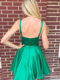 Simple Mini Green Homecoming Dresses Cheap A Line Junior Homecoming Dress ARD1559-SheerGirl