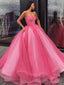Simple Strapless Ball Gown Prom Dresses Cheap Quinceanera Dress ARD2140