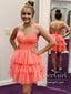 Soft Tulle Short Prom Dress Backless Homecoming Dress ARD2747