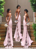 Spaghetti Strap Mermaid Bridesmaid Dresses Sexy Lace Bridesmaid Dresses ARD1165-SheerGirl