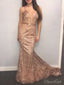 Spaghetti Strap Sparkly Mermaid Prom Dresses Plus Size Pageant Dress ARD1954