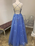 Spaghetti Strap Sparkly Prom Dresses Beaded Long Prom Dress ARD2142-SheerGirl