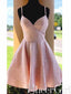 Spaghetti Strap V-neck Homecoming Dresses Cheap Graduation Dress ARD2392