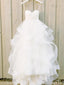 Vestidos de novia con tirantes finos Vestido de novia multicapa marfil AWD1600 