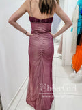 Spaghetti Straps Bateau Neckline Mermaid Long Prom Dress Sparkly Prom Dress ARD2713-SheerGirl