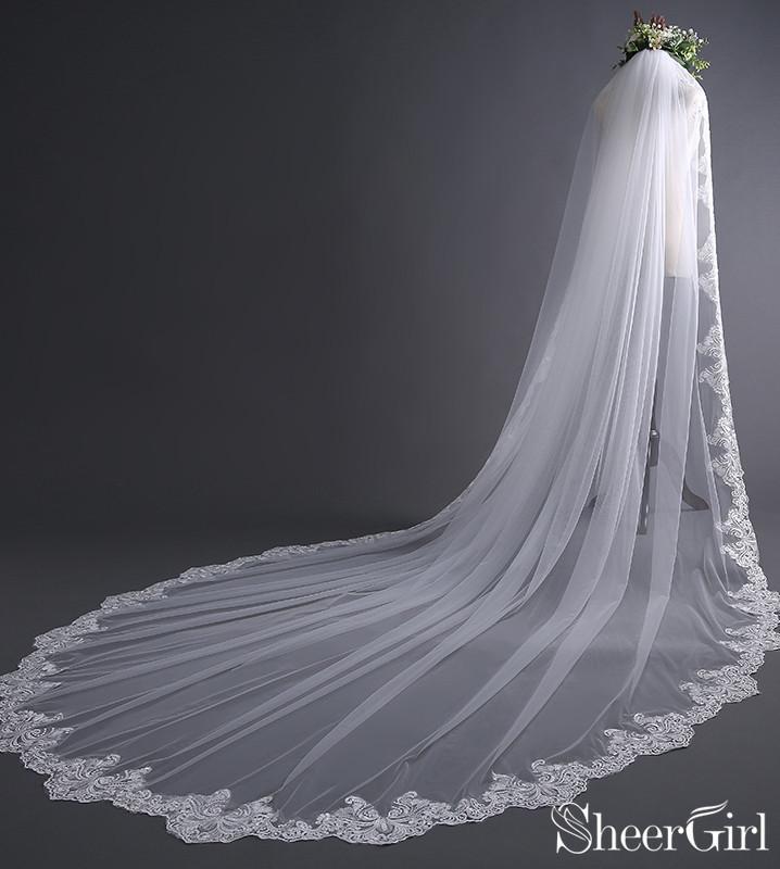 Spanish Vintage-Inspired Cathedral Mantilla Veil ACC1069-SheerGirl