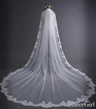 Spanish Vintage-Inspired Cathedral Mantilla Veil ACC1069-SheerGirl