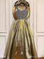 Sparkly Tulle Spaghetti Strap Prom Dresses Beaded Formal Dresses ARD2300