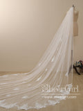Starfish Lace Cathedral Veil Bridal Veil Wedding Veil ACC1186-SheerGirl