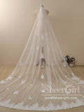 Starfish Lace Cathedral Veil Bridal Veil Wedding Veil ACC1186-SheerGirl