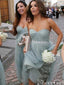Strapless Bridesmaid Dresses Long Formal Dress With Rhinestone Sash ARD2387