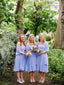 Strapless Knee Length Bridesmaid Dresses with Shawl Short Chiffon Bridesmaid Dress ARD1196