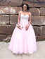 Vestido de fiesta de quinceañera rosa con cuentas y escote corazón sin tirantes, vestido de fiesta de talla grande APD3424 