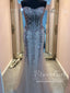 Strapless Sweetheart Neckline Sequins Unlined Bodice Mermaid Long Prom Dress ARD2584