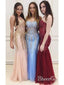Strapless Vintage Mermaid Prom Dresses Beaded Long 20's Party Formal Dresses ARD1065