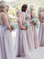 Stunning V-neck Bridesmaid Dress Long Backless Formal Dresses ARD2375