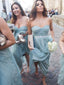Sweetheart Cheap Bridesmaid Dresses Strapless Tulle Mint Green Bridesmaid Dresses ARD1147