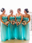 Sweetheart Neck Turquoise Bridesmaid Dresses Beaded Plus Size Bridesmaid Dresses ARD1134
