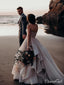 Sweetheart Neck Wedding Dresses Beaded Bodice Wedding Gowns AWD1321
