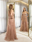 Sweetheart Neckline Sequins Lace See Through Long Prom Dress ARD2616