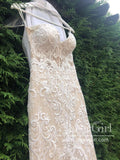 Sweetheart Neckline Vintage Lace Mermaid Wedding Dress AWD1818-SheerGirl