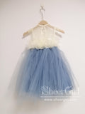 Tulle Flower Girl Dress with 3D Flowers, Pricess Dress ARD2660-SheerGirl