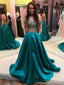 Two Piece Beaded Prom Dresses Lace Long Prom Gowns ARD2254