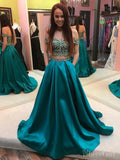 Two Piece Beaded Prom Dresses Lace Long Prom Gowns ARD2254-SheerGirl