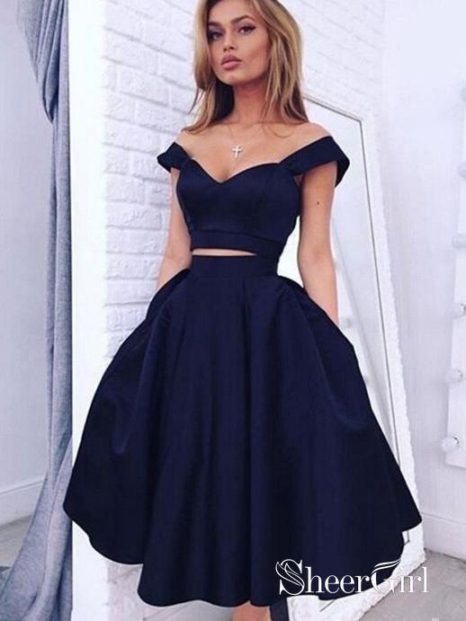 Von Maur, Dresses, Beautiful Navy Blue 2 Piece Prom Dress 26
