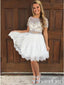 Two Piece Ivory Homecoming Dresses Beaded Sweet 16 Dress ARD2426