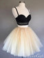 Two Piece Tulle Homecoming Dress Spaghetti Strap Formal Dresses ARD2421