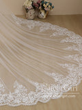 Vintage Flower Lace Cathedral Veil Bridal Veil Wedding Veil ACC1185-SheerGirl