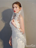 Vintage-Inspired Bridal Mantilla Veils Short Wedding Veil ACC1066-SheerGirl