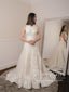 Vintage Satin Lace Bateau Neckline Racer Back Mermaid Wedding Dress AWD1729